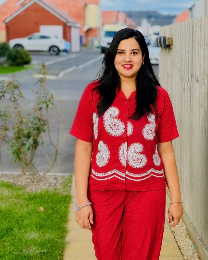 Co Ord Set Short Top Red