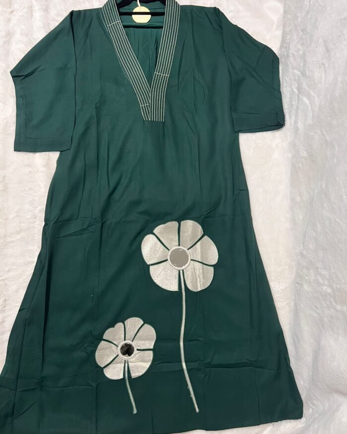 Bottle green Big mirror 2pc set