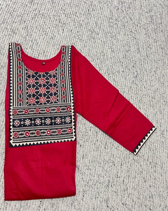 Kurth Kalamkari Green 1 piece long