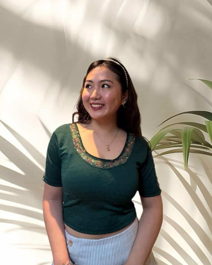 Ready to wear Bottle Green Blouse