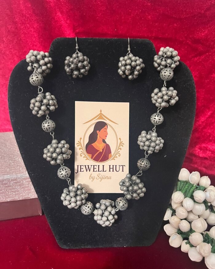 Gungroos Mala with matching earrings