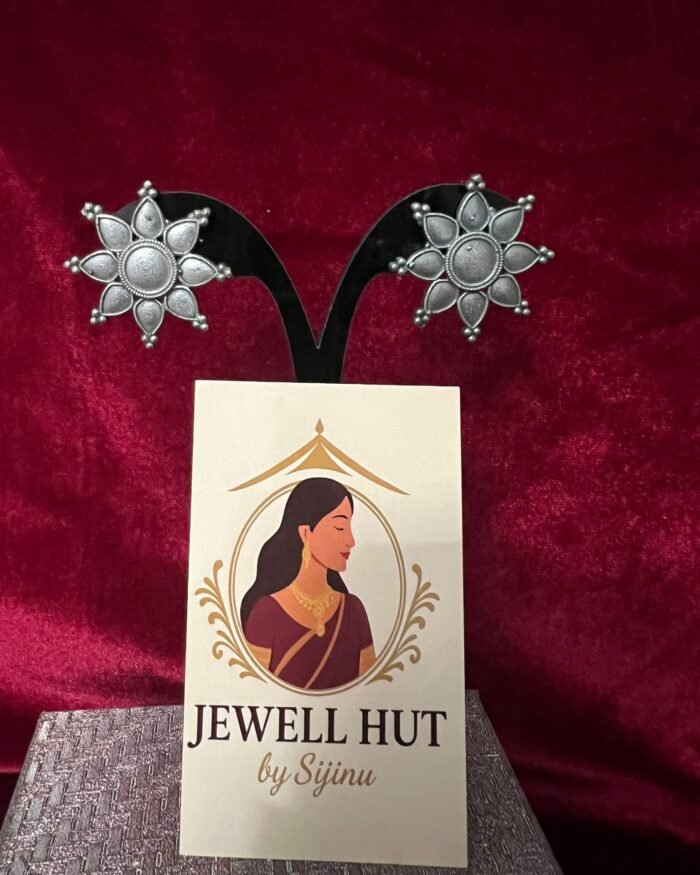 Oxidised-Studs-Star-Design