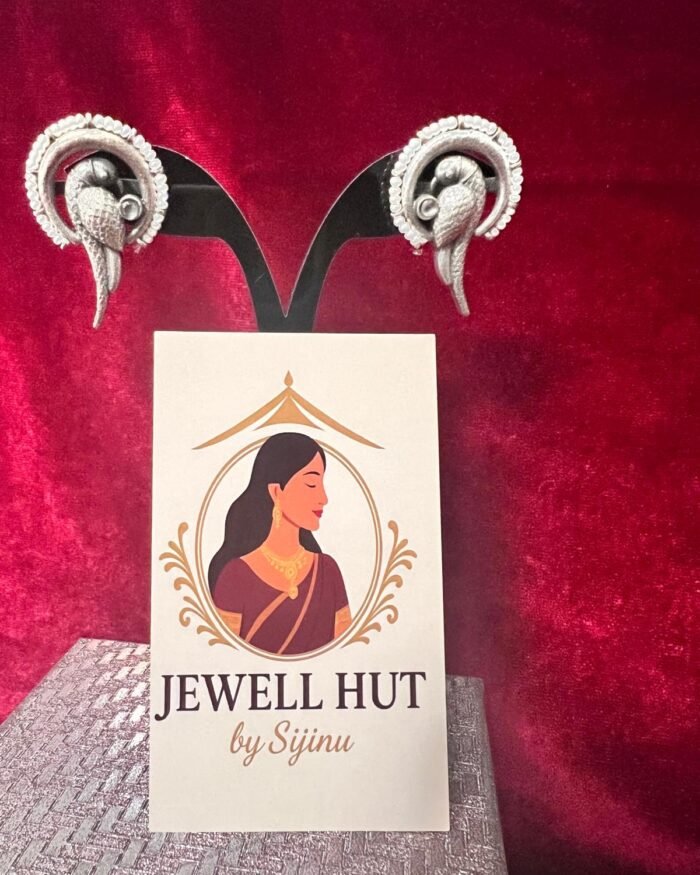 Oxidised-studs-parrot-with-pearls-light-weight.j