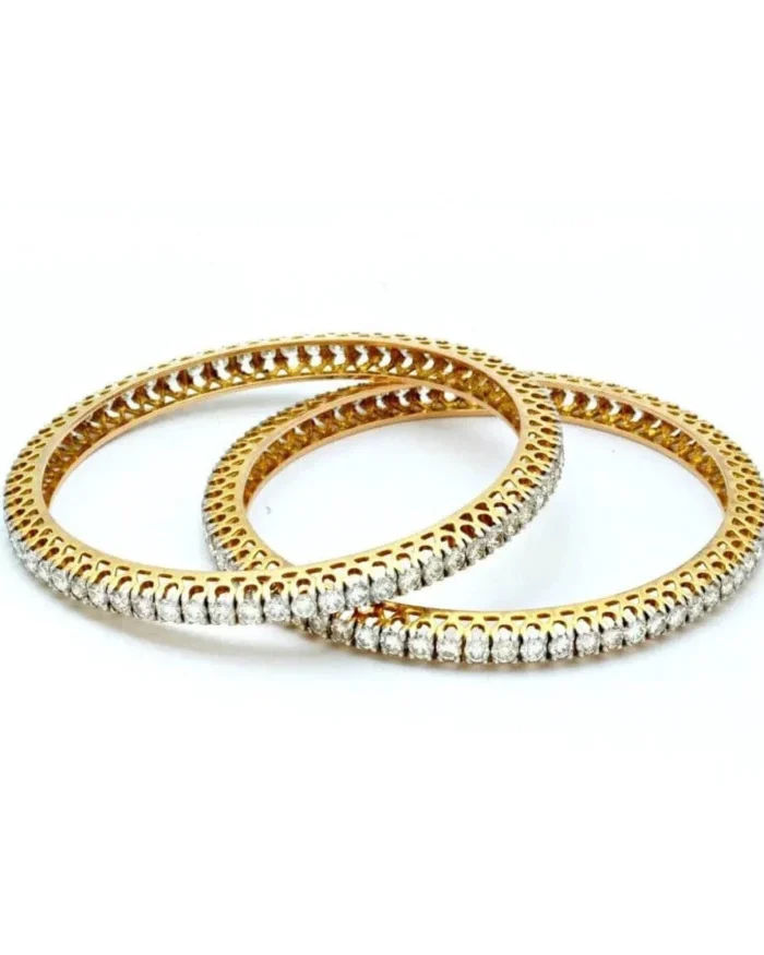 Single Line Diamond Bangles Pair for Women JL AU 102 Single