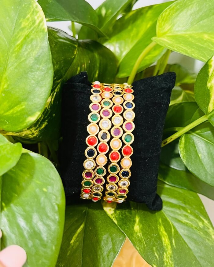 Navaratna stone bangles