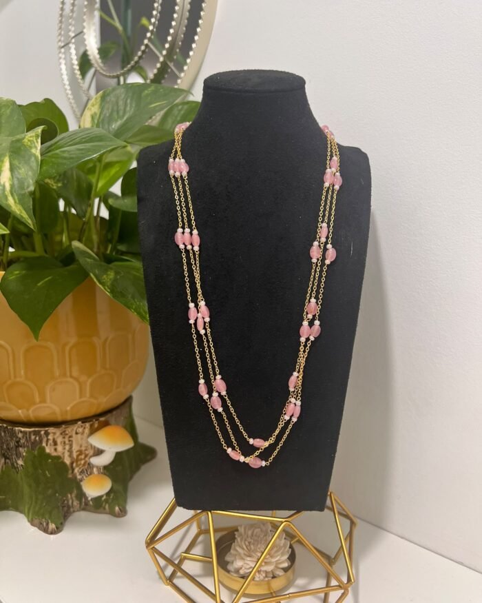 3 layer stone Necklace